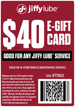 Jiffy Lube Oil Change Coupon